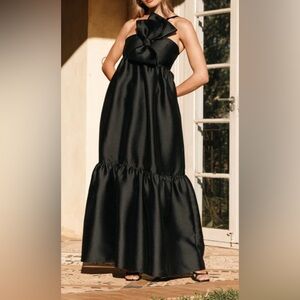 Petal + Pup - Betina Bow Front Maxi Dress - Black - SOLD OUT ON SITE!